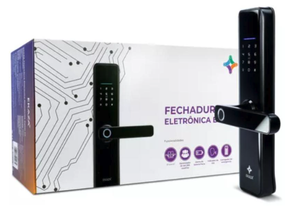 Fechadura Digital Inteligente Biométrica Embutir Ekaza EKAVT229Z
