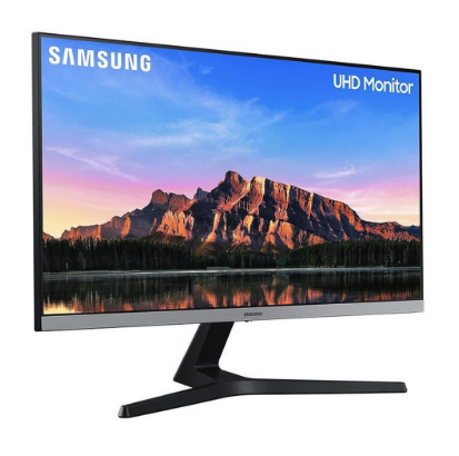 Monitor Samsung LU28R550UQLMZD Tela 28 LED 4K Ultra HD Preto e Prata 2 HDMI + DisplayPort