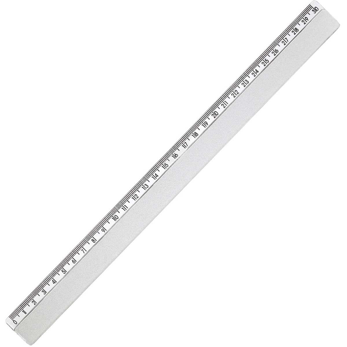 Régua Waleu Plástica 30cm Cristal