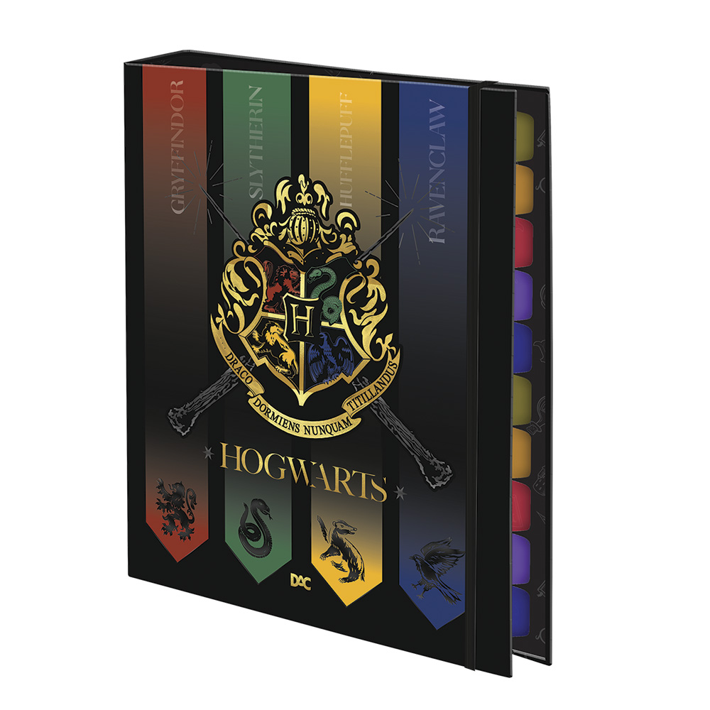 Fichário DAC Harry Potter Universitário Grande com Fechamento em Elástico