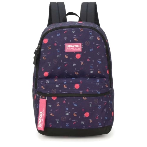 Mochila Costa Luxcel Up4you Grande com Detalhes Violeta