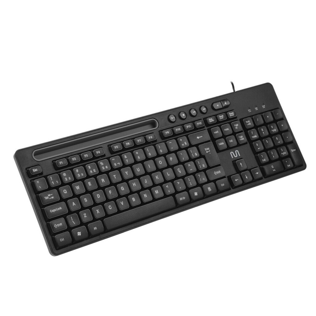 Teclado USB Slim Multi Preto - TC262 - Vendido Unitário