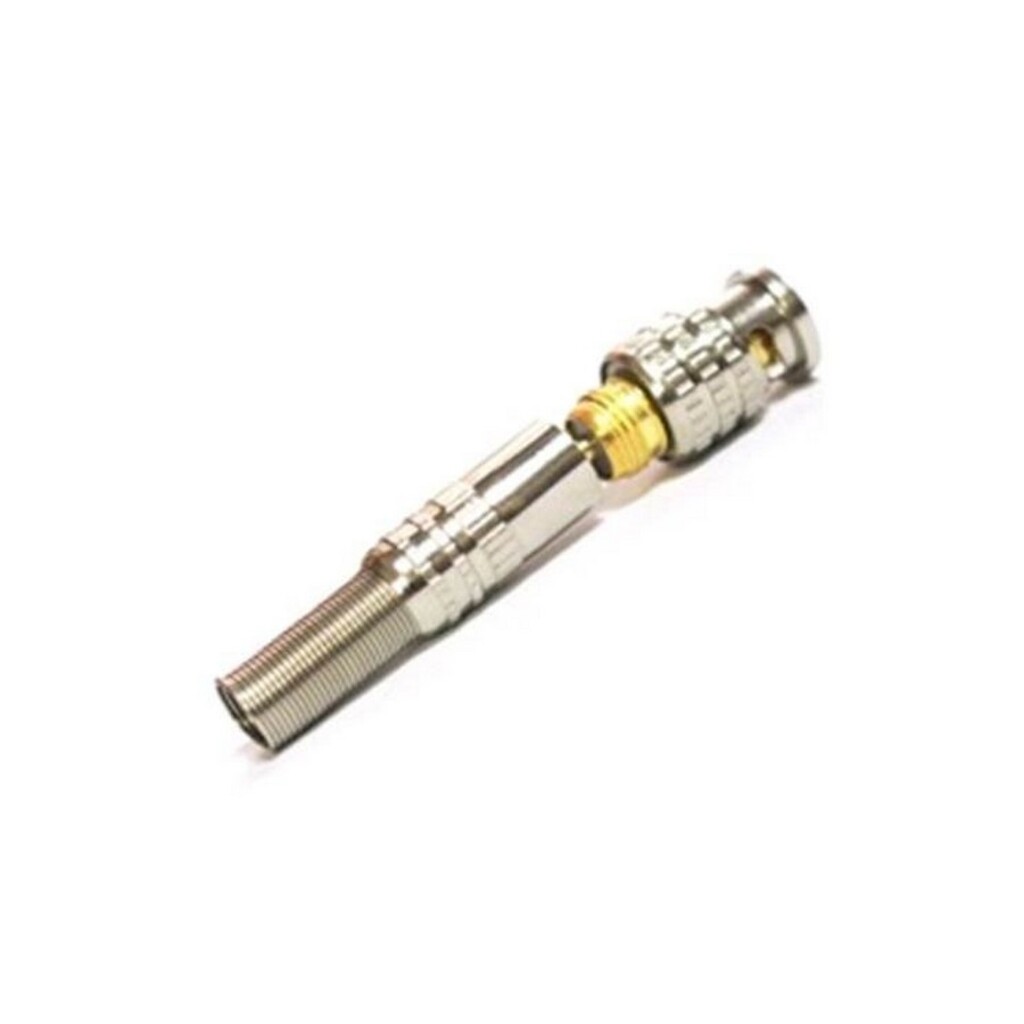 Conector BNC RG59 Macho Fasgold Parafusável com Mola Vendido Blister com 5 Conectores - FS-499