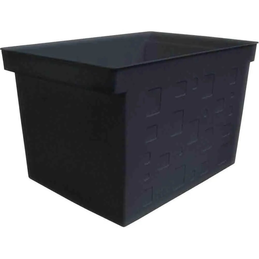 Caixa Organizadora Multiuso Larga 43,5x29x27cm 31,32 Litros Preto - Dello - 0335.BP.0005