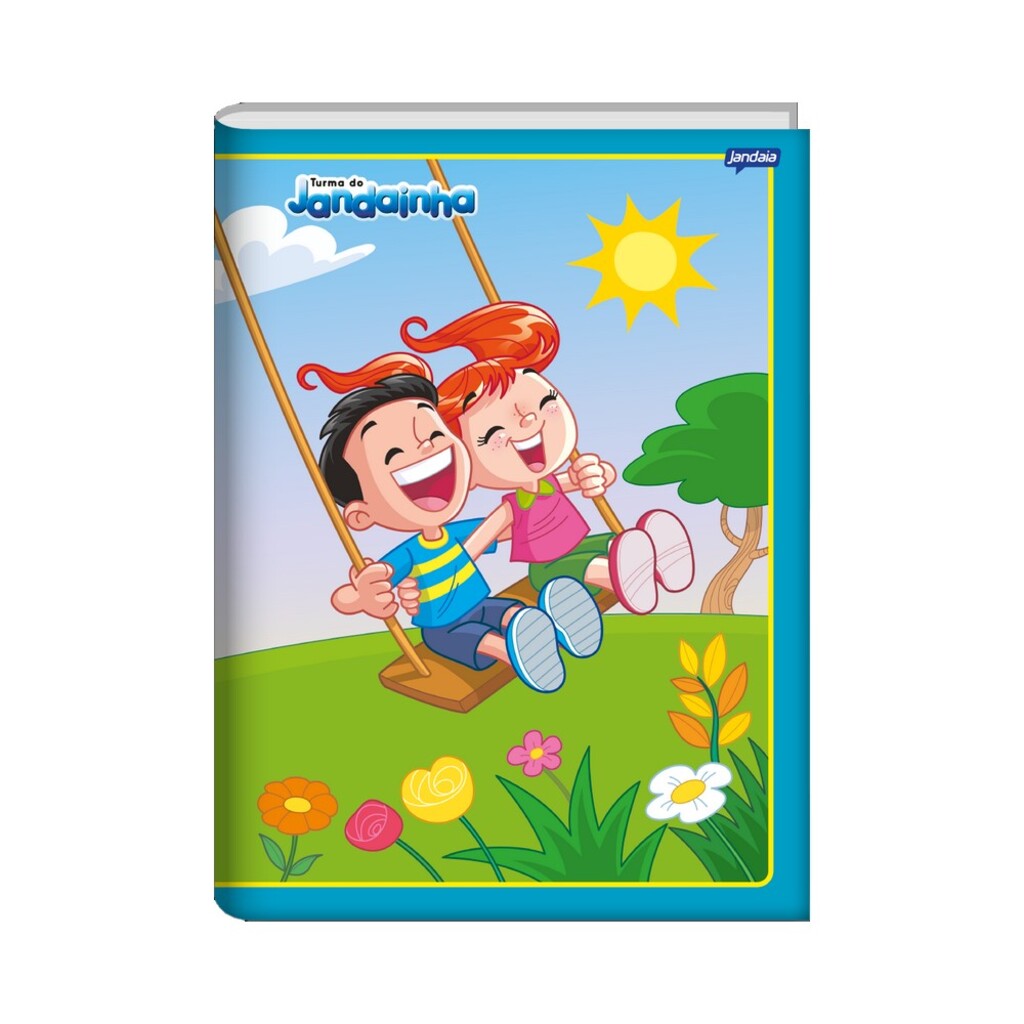 Caderno Brochura Capa Dura Costurado 80 Fls 140x200 Turma do Jandainha Azul - Unitário Jandaia 7168255