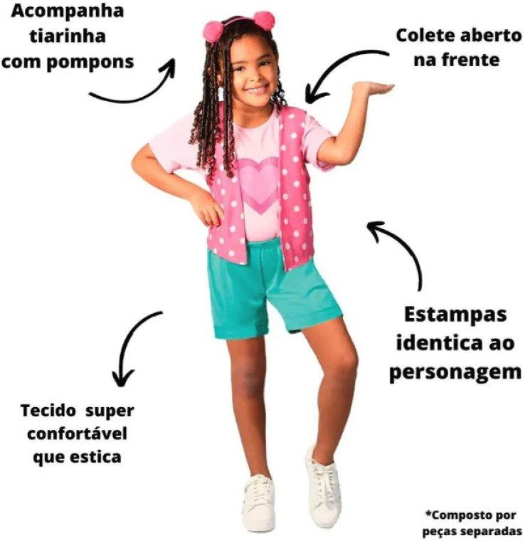 Fantasia Infantil Maria Clara e JP Tam G Super Magia