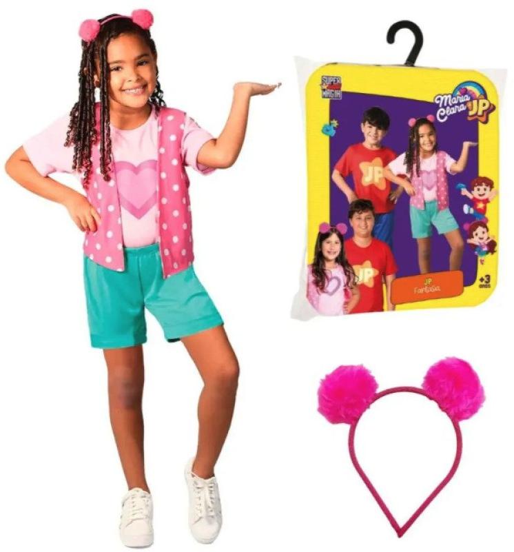 Fantasia Infantil Maria Clara e JP Tam G Super Magia