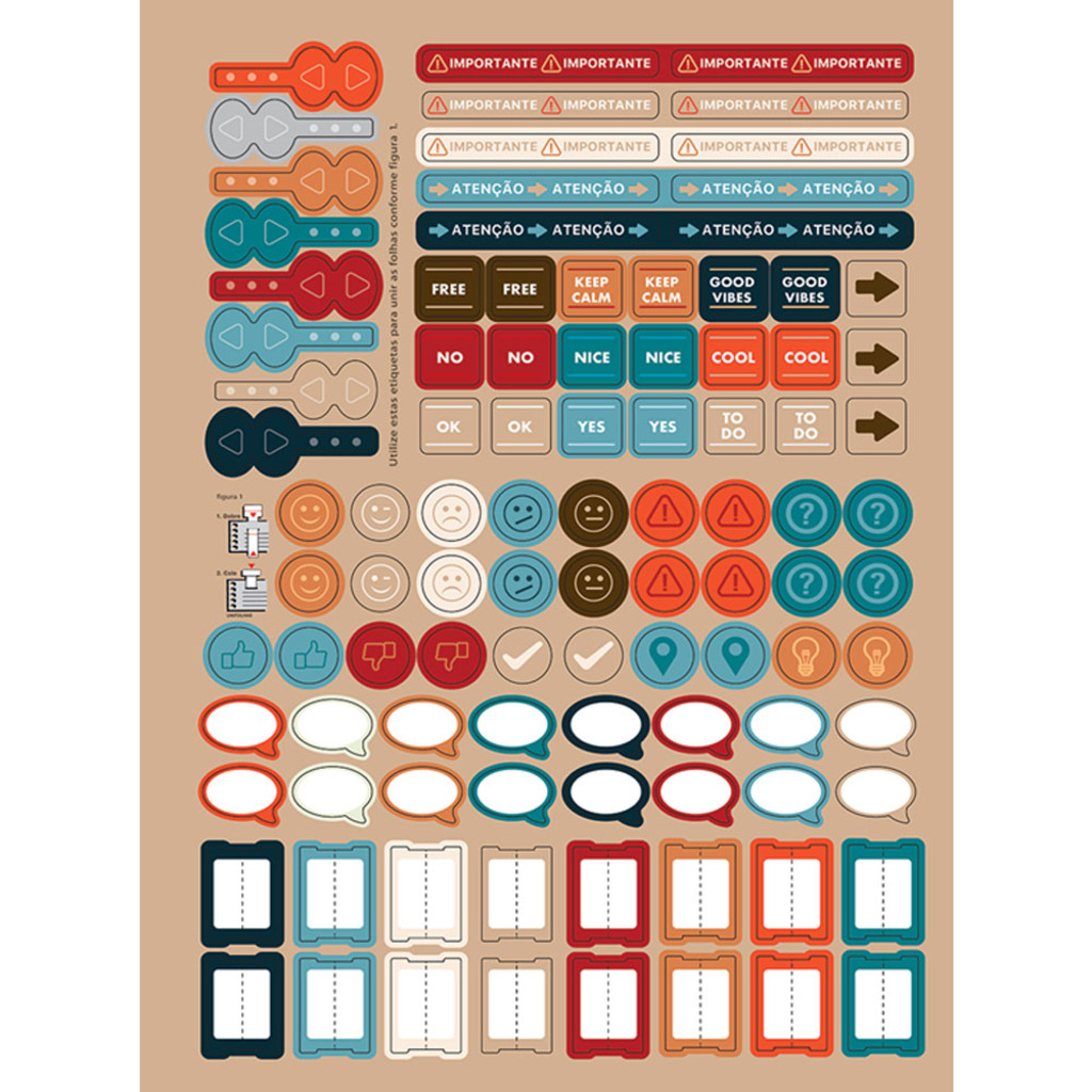 Caderno Universitário Capa Dura Espiral 10 Matérias 160 Fls 200x275 Bits - Unitário - Jandaia - 72782-24C