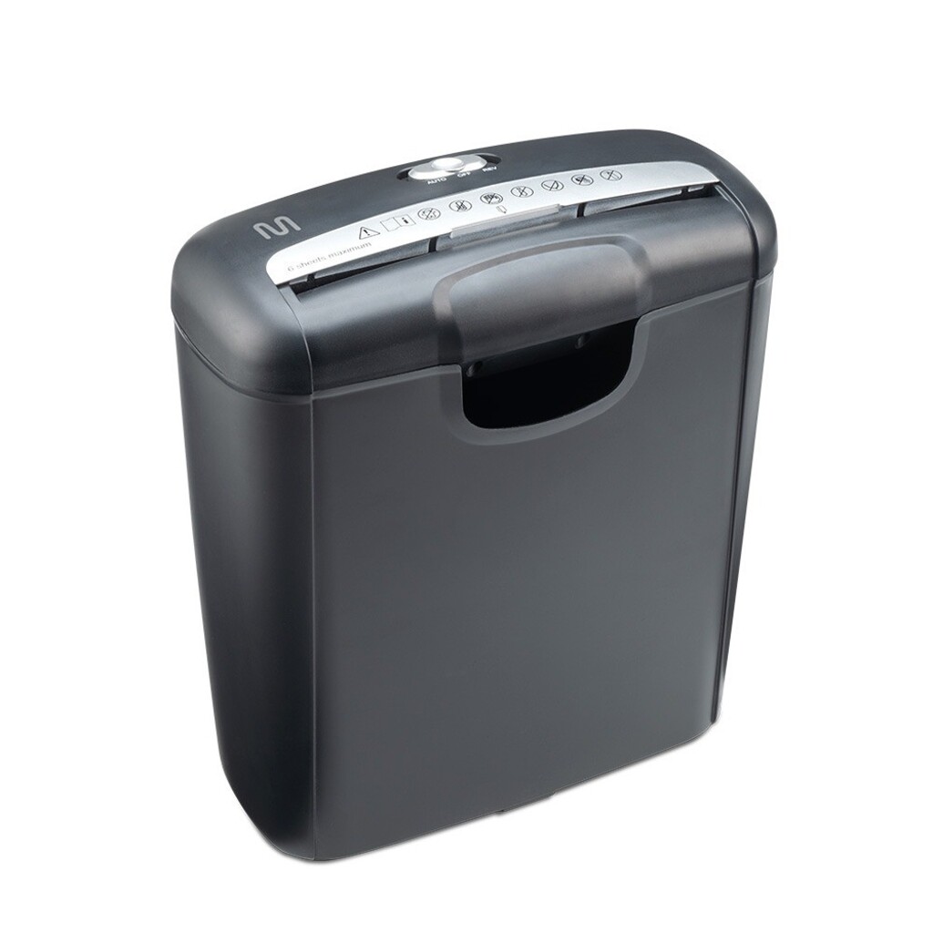 Fragmentadora de Papel 6 Folhas em Tiras 127V Preto Cesto 10L - OF009