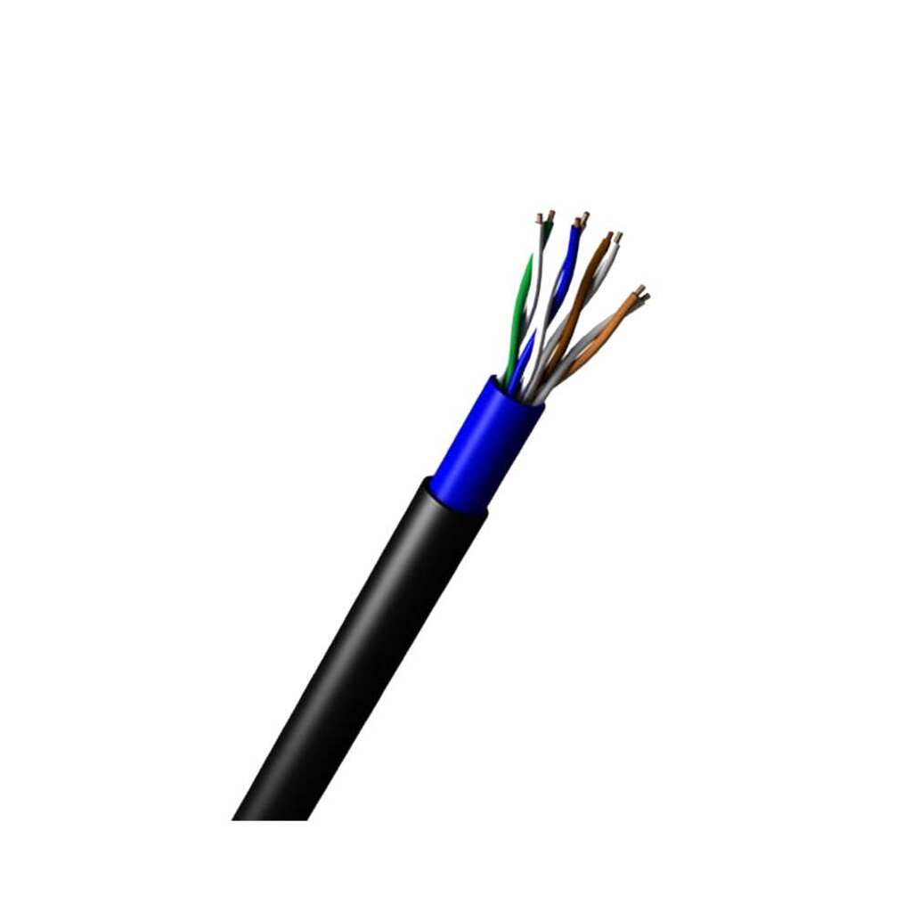 Cabo de Rede Dupla Capa 24AWG Megatron Cat.5E 4 Pares Preto 2538 Bobina 305 Metros - 100% Cobre Homologado ANATEL