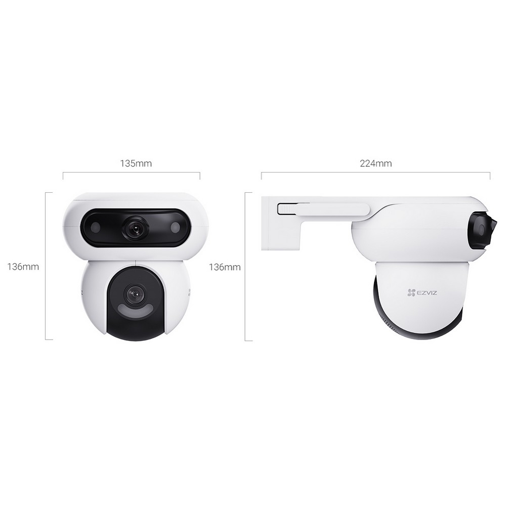 Câmera CFTV IP CSH90R1008H44WKFL WiFi  Dupla Imagem Mini Speed Dome CSH90 2K+ 4MP IR 30m 2,8mm Ezviz by Hikvision