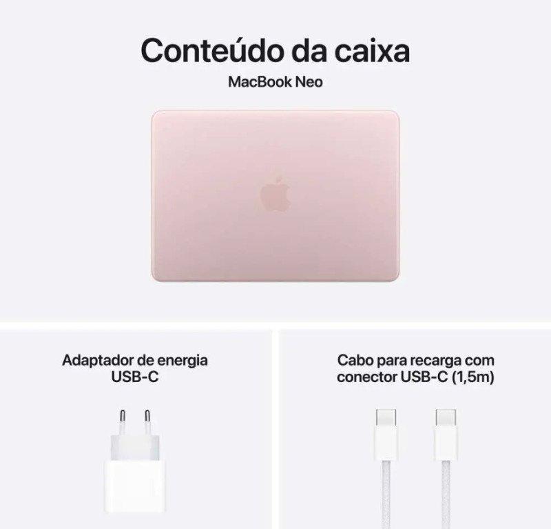 MacBook Neo 13″ Chip A18 Pro 8 GB RAM 256 GB SSD Rosa