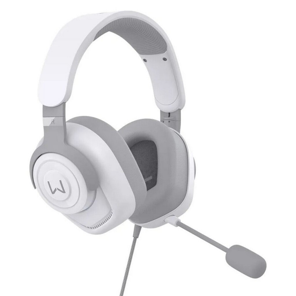 Fone de Ouvido Gamer Headset Warrior Huginn Branco Conexão P3 3,5mm com Microfone - PH700