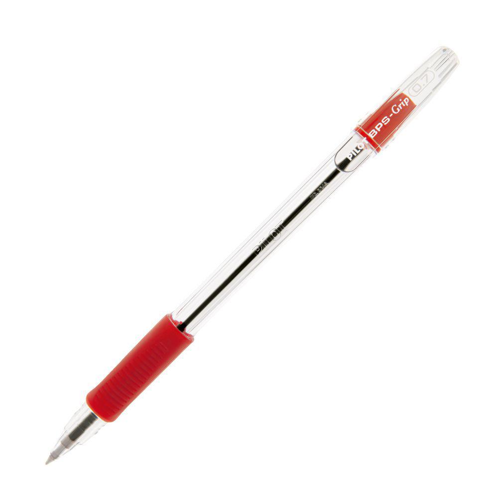 Caneta Esferográfica Pilot 0.7mm BPS-GRIP-F Vermelha