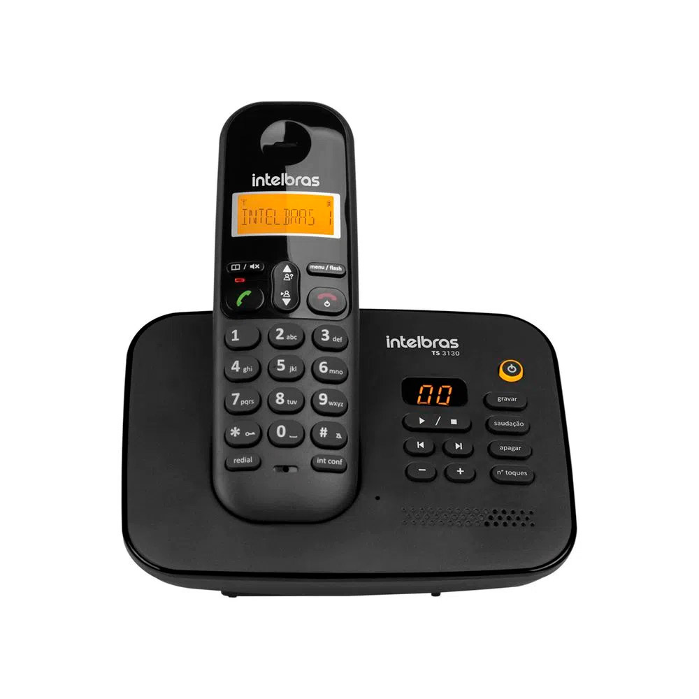 Telefone Sem Fio Secretária Eletrônica Intelbras TS 3130