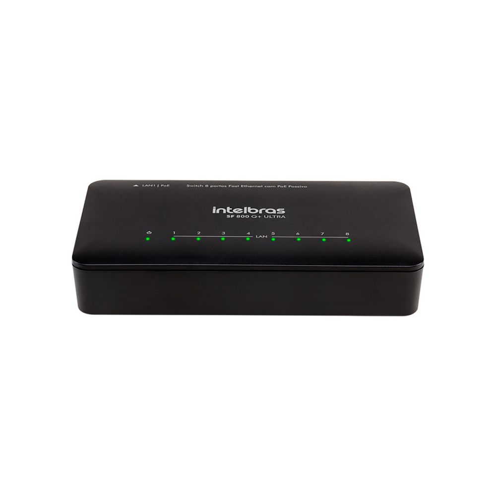 Switch 8 Portas Fast SF 800 Q+ ULTRA Proteção Antissurto Intelbras