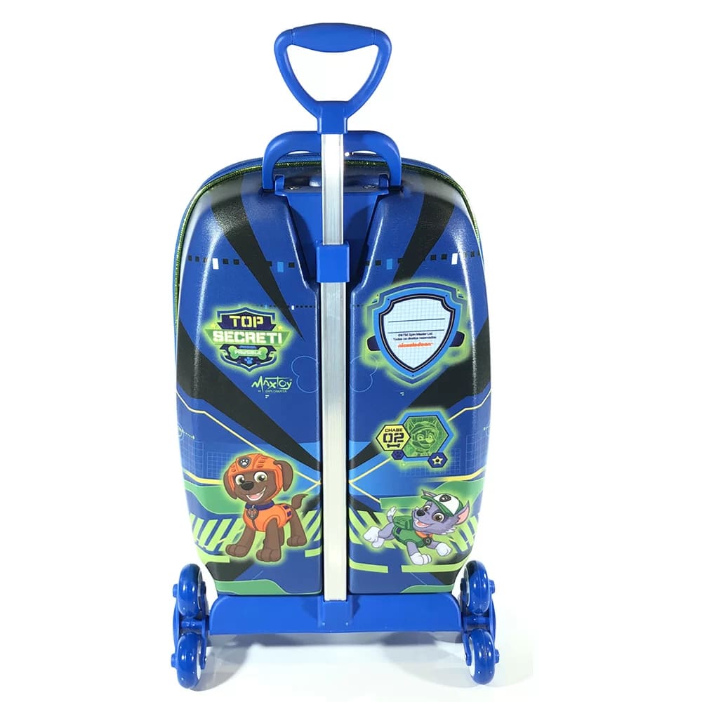 Mochila com Rodas Infantil Diplomata Patrulha Canina Rodinha Tripla Grande
