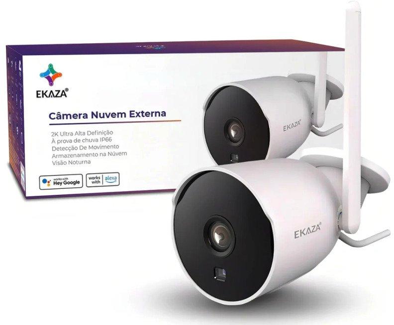 INSTALAÇÃO INCLUSA Câmera Externa Inteligente Ekaza EKJST2233