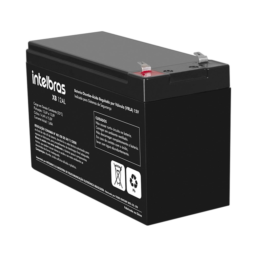 Bateria chumbo-ácido 12V Intelbras XB 12AL