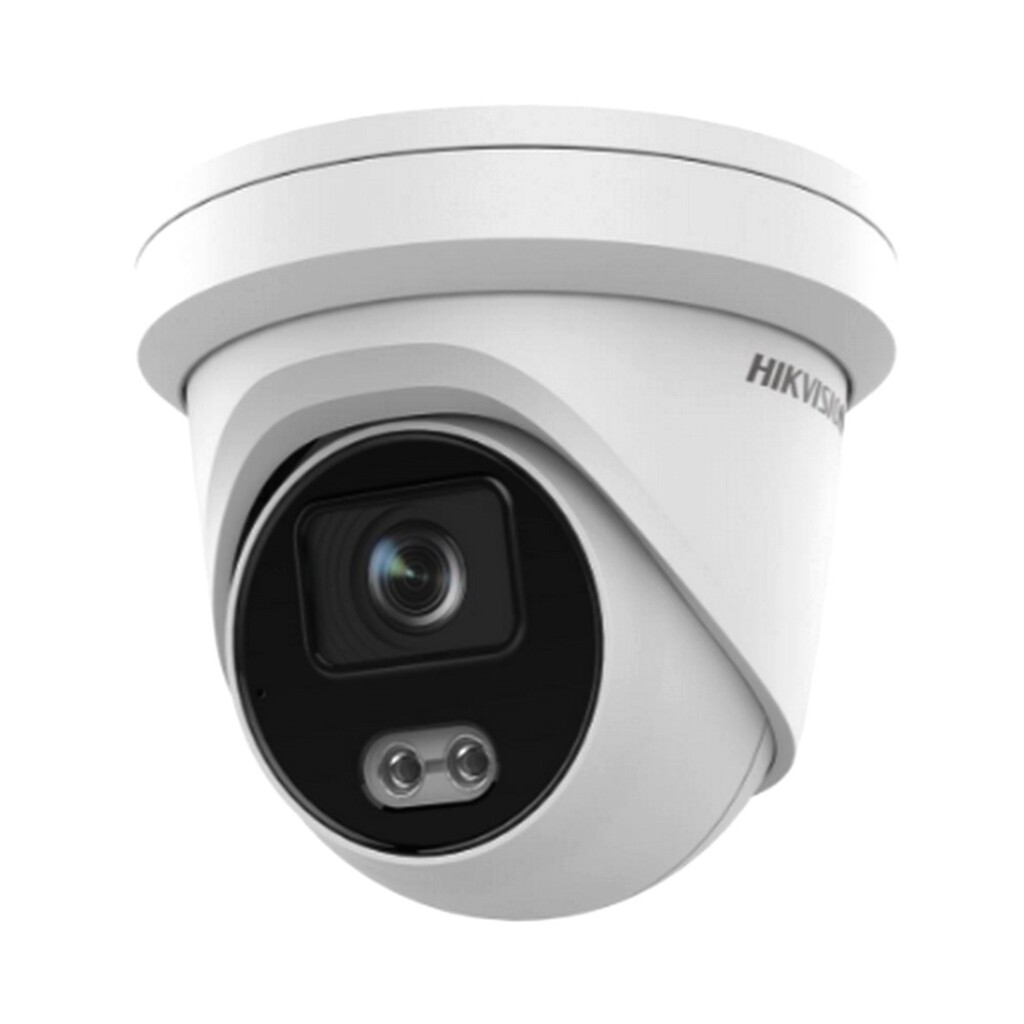 Câmera CFTV IP PoE DS-2CD2347G2-LU Dome 4.0MP ColorVu 30m 2,8 mm Acusense com Microfone Embutido Hikvision