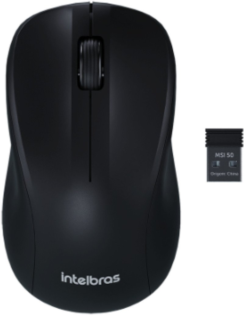 Mouse Intelbras MSI50 Sem Fio Preto