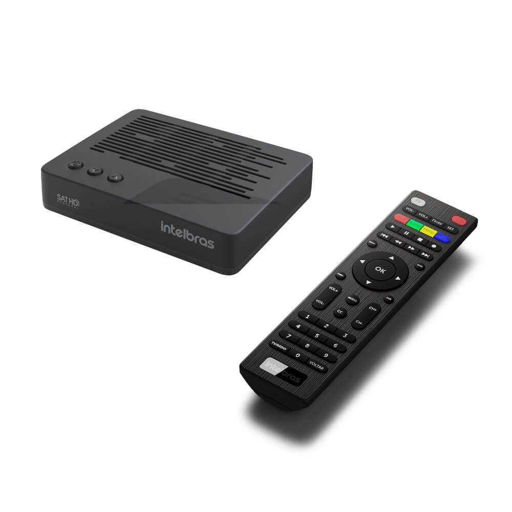 Receptor Digital de TV via Satélite com Gravador Intelbras RDS 840