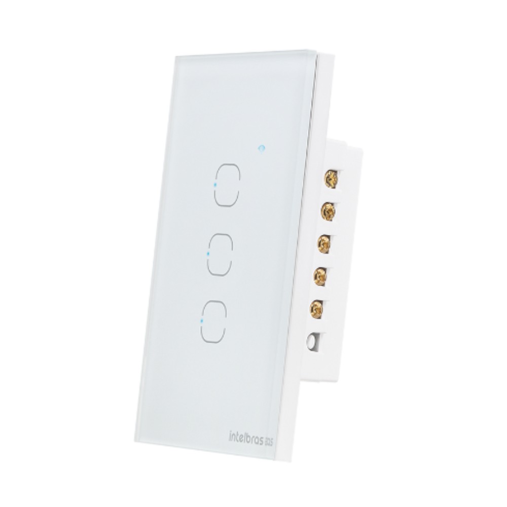 Interruptor Touch Inteligente Wi-Fi Intelbras MIS 1003 Branco
