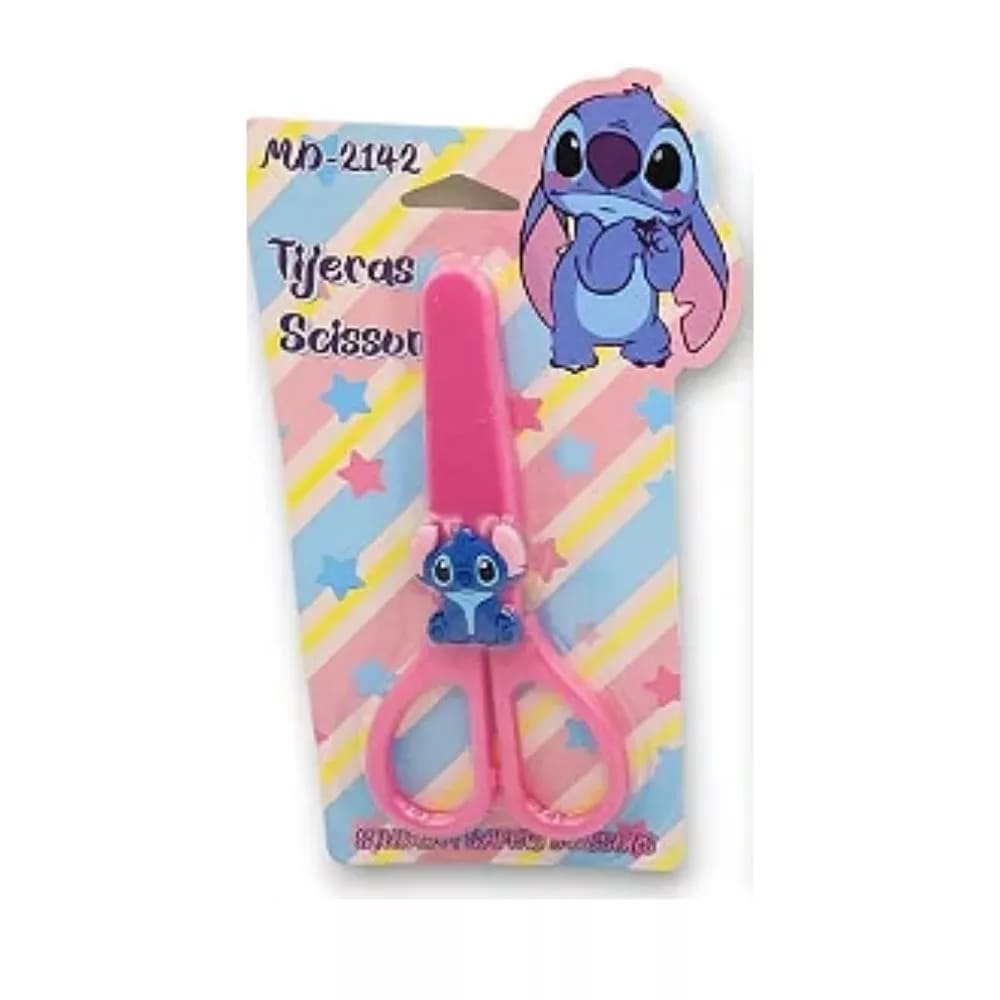 Tesoura do Stitch Infantil 15cm Cores
