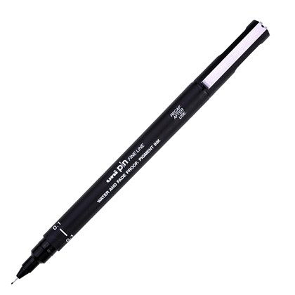 Caneta Profissional Uni-ball Uni Pin 0.1 Preta