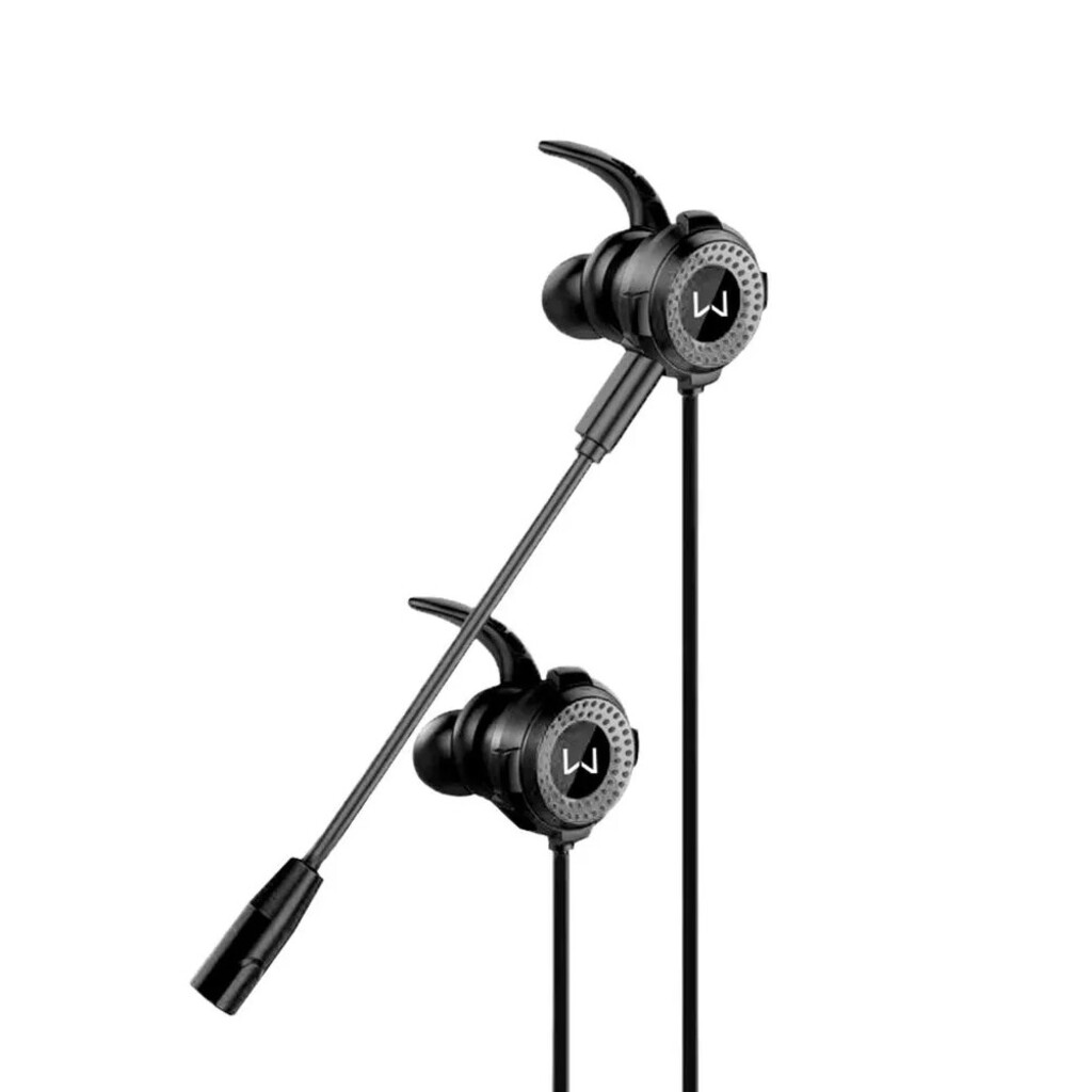 Fone de Ouvido Gamer Earphone Spy Warrior Preto Conexão P3 com Microfone - PH416