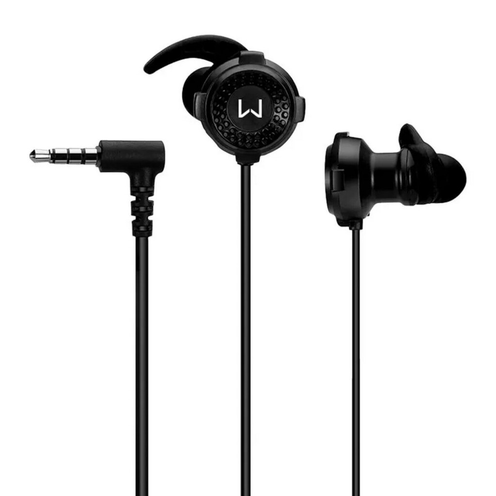 Fone de Ouvido Gamer Earphone Spy Warrior Preto Conexão P3 com Microfone - PH416