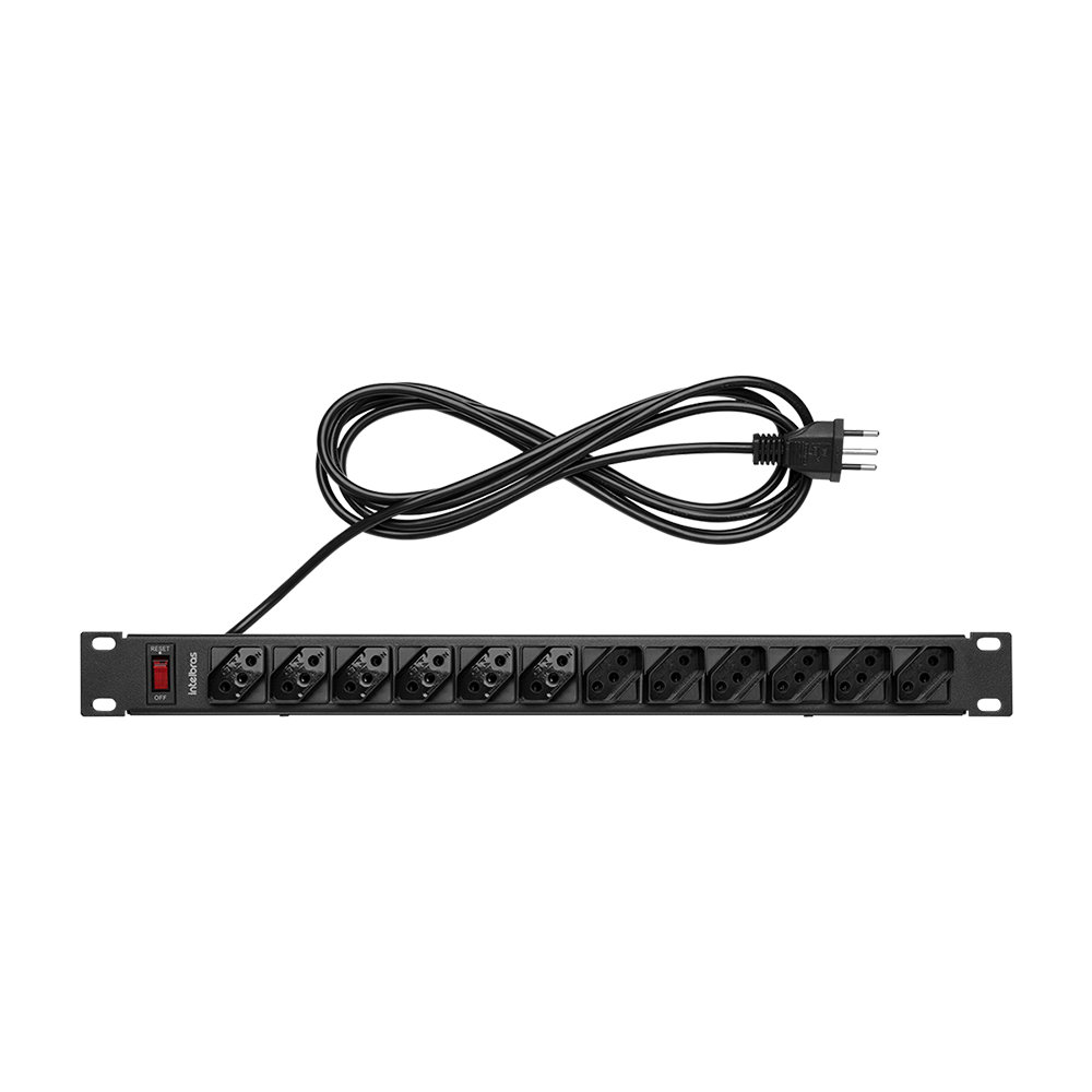 Protetor Eletrônico Intelbras com 12 Tomadas para Rack EPR 212