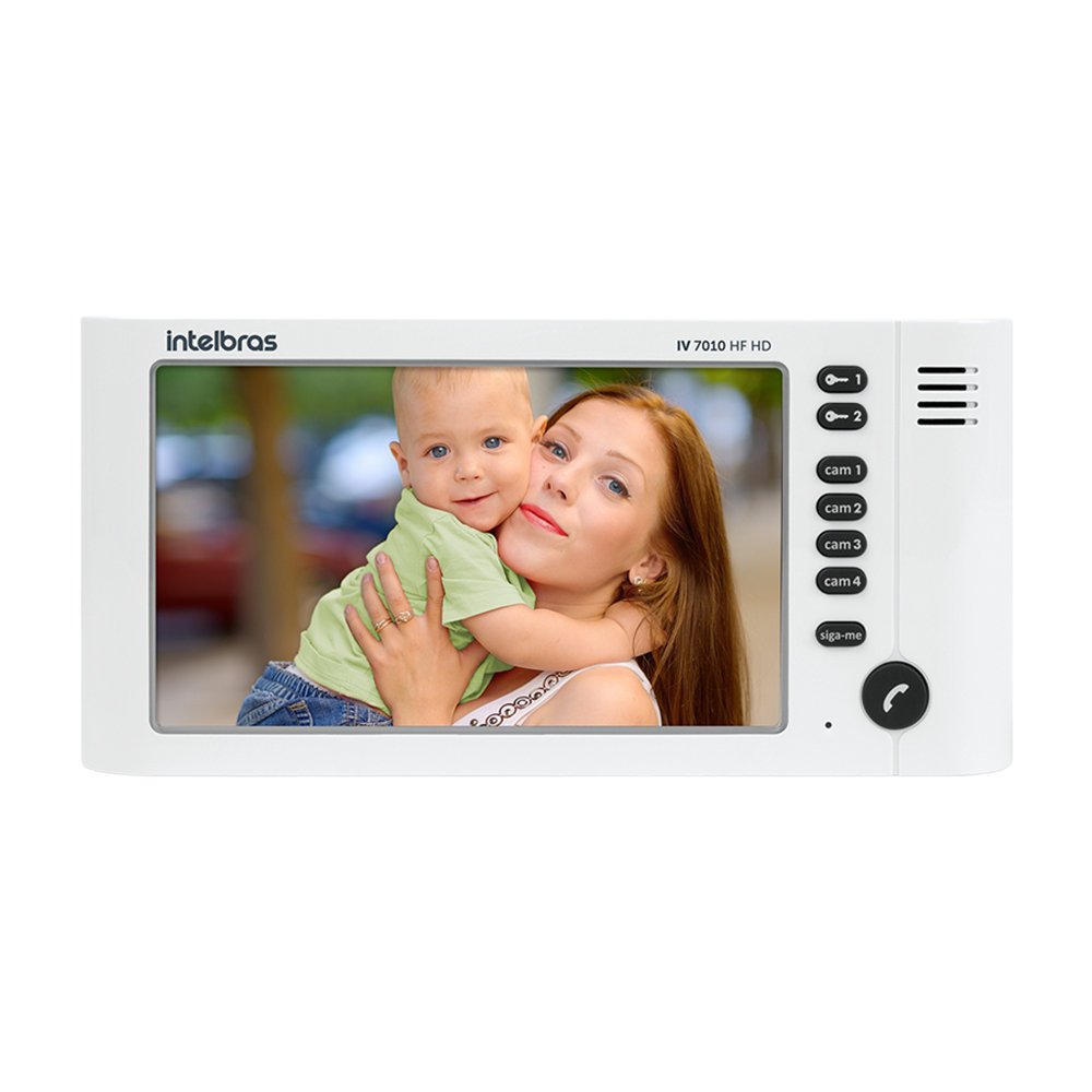 Videoporteiro Residencial Intelbras IV 7010 HF HD Branco