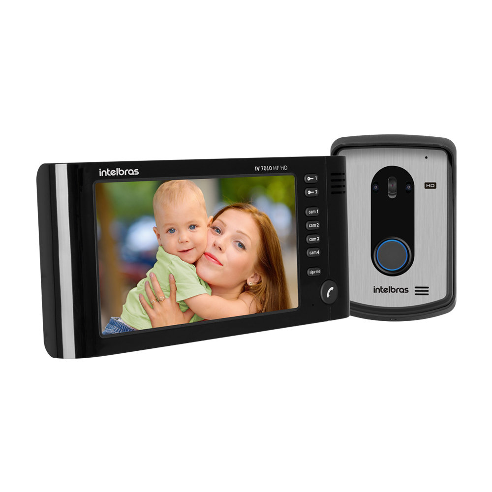 Videoporteiro Residencial Intelbras IV 7010 HF HD Preto