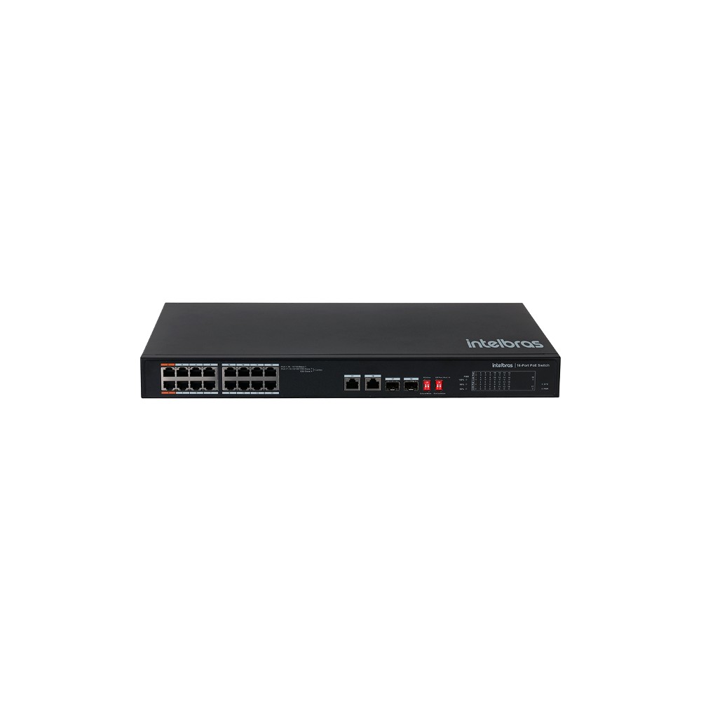 Switch 16P Fast PoE 2P Giga 2P SFP Combo SF 1822 Hi-PoE SKD Intelbras