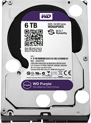 Disco Rígido CFTV HD 6 TB WD Purple Intelbras
