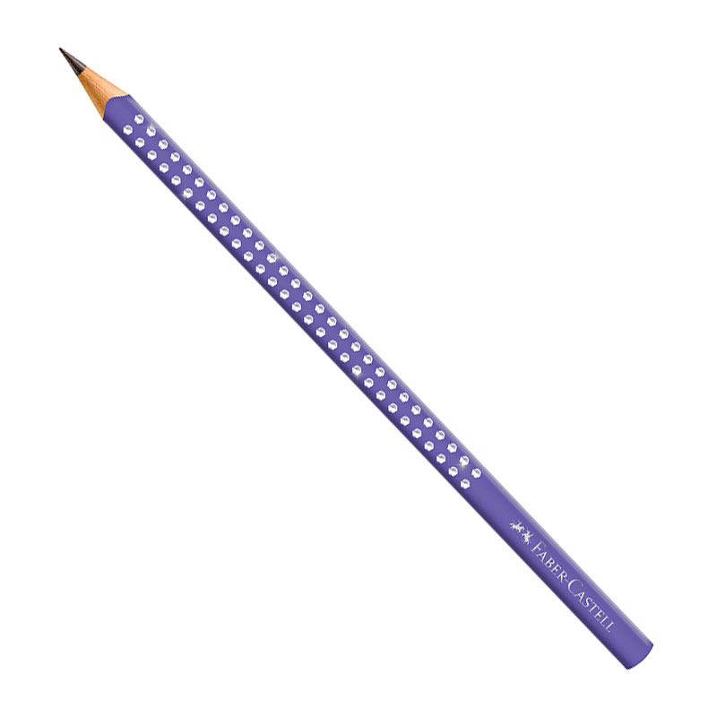 Lápis Preto Faber Castell NR 02 Sparkle Lilás Unidade