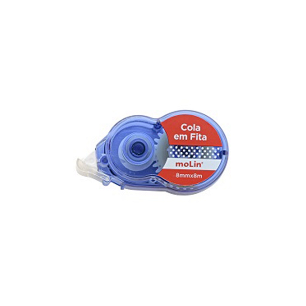 Cola em Fita Molin 8mm x 8mm Secagem Rápida Sortido