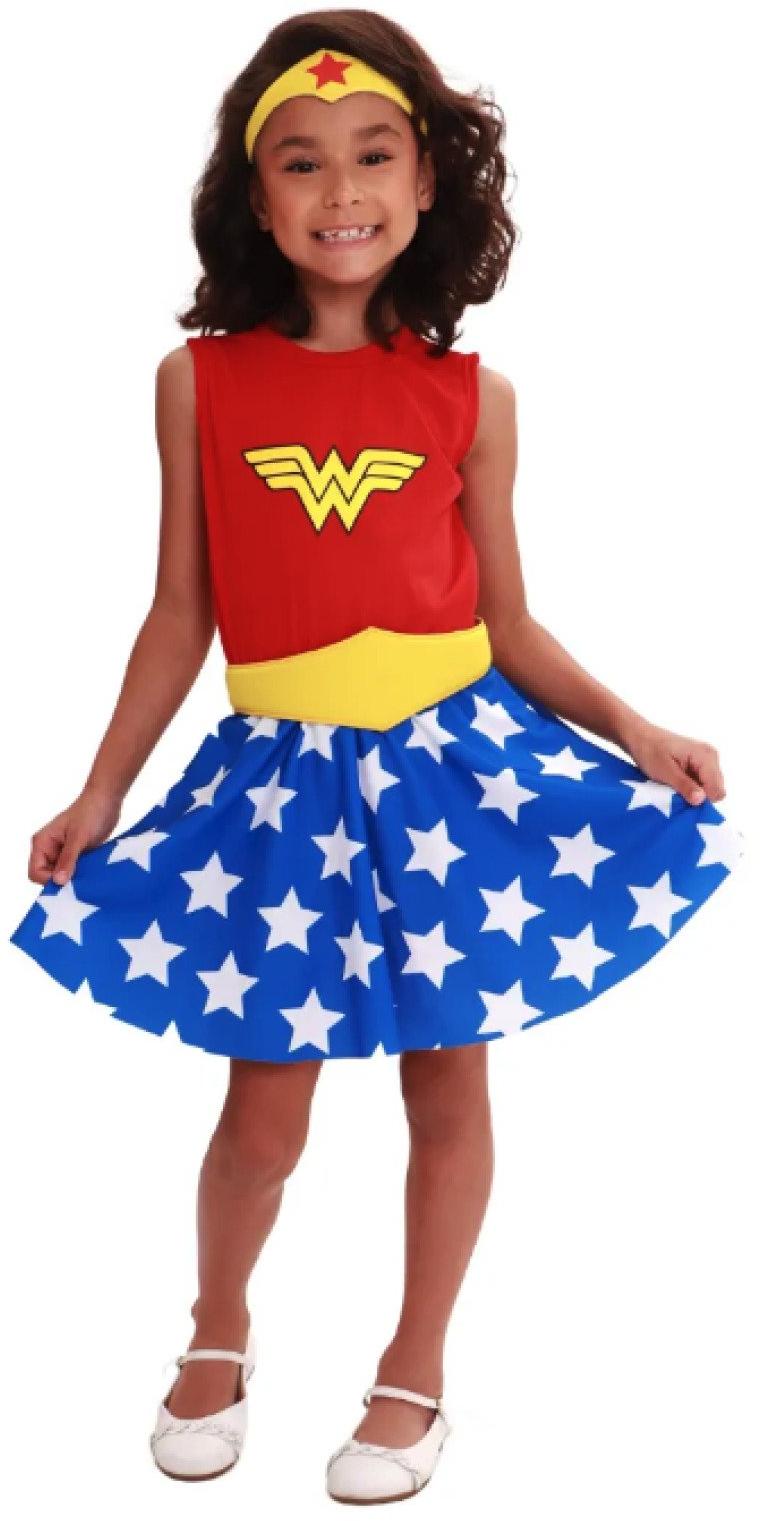 Fantasia Infantil Mulher Maravilha Tam G Clássica Super Magia