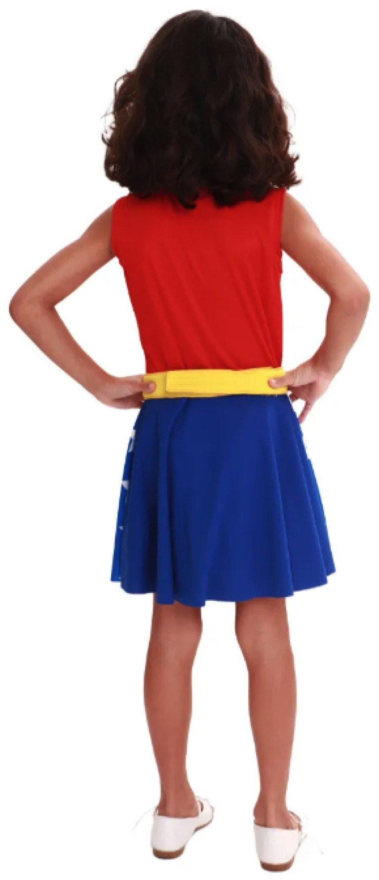 Fantasia Infantil Mulher Maravilha Tam G Clássica Super Magia