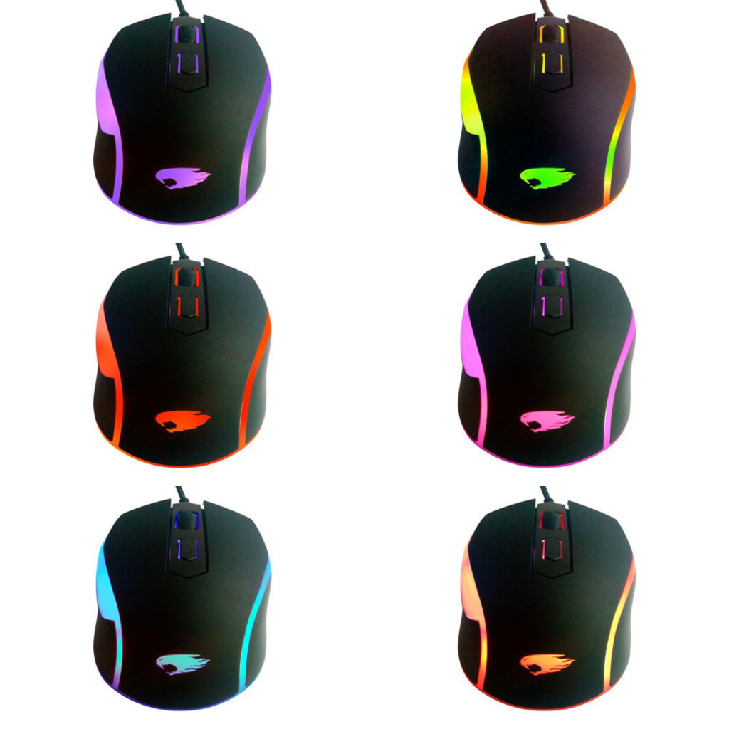 Mouse USB Gamer Pixxo G-Fire MOG016 1200dpi Preto