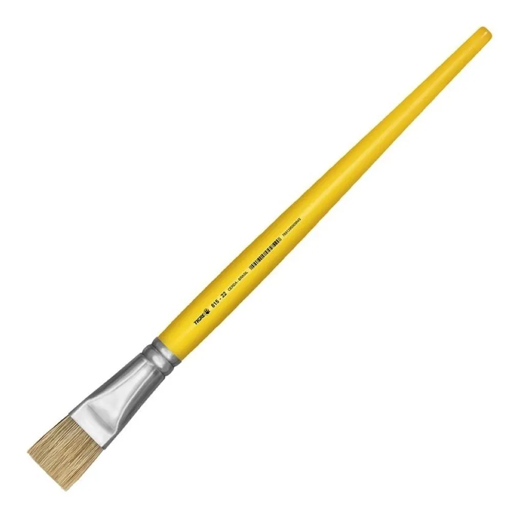 Pincel Chato Tigre 815 NR 22 Longo