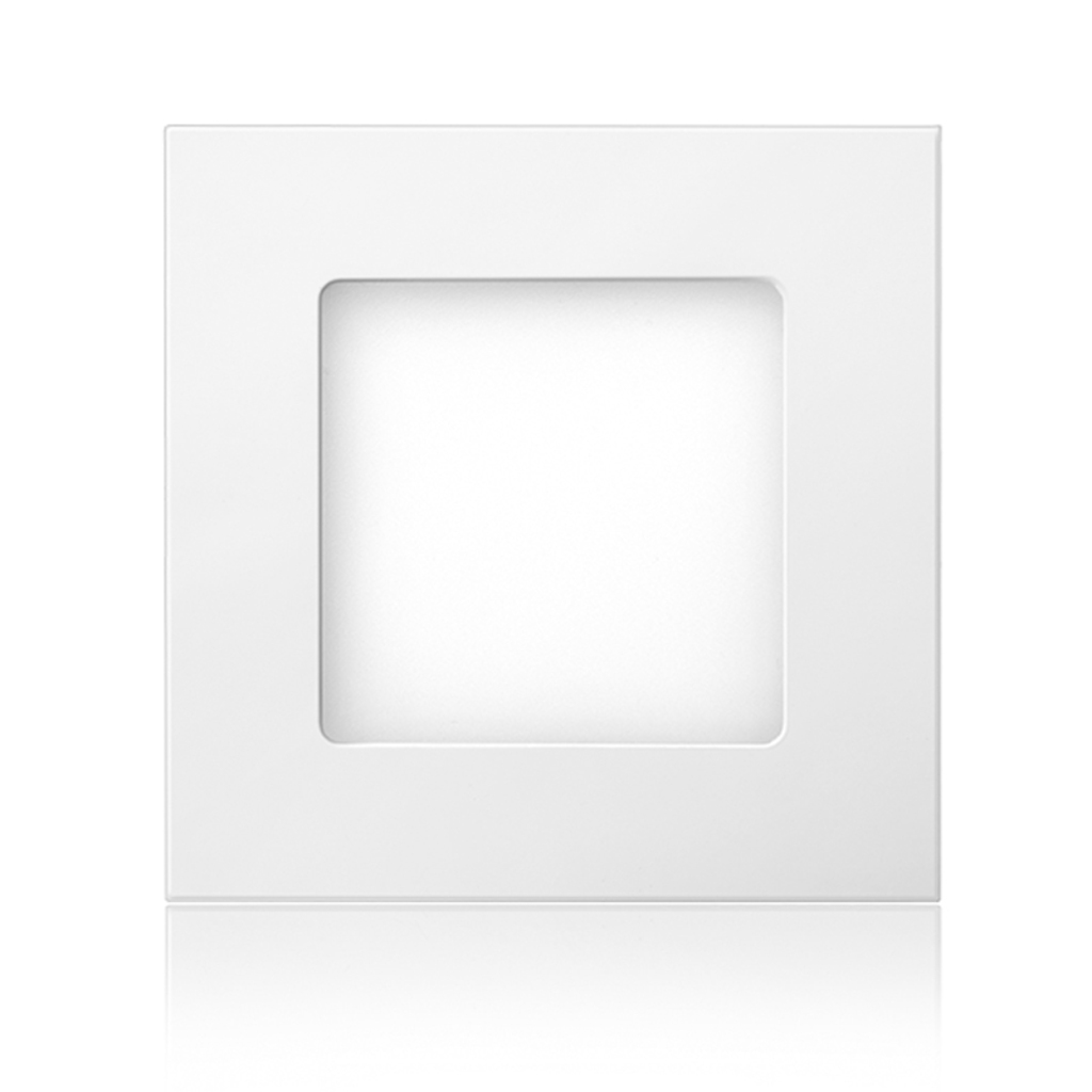 Luminária Plafon 6W LED 6500k Quadrado 117x117x25mm de Embutir Bivolt Elgin - 48D6WEQB0000