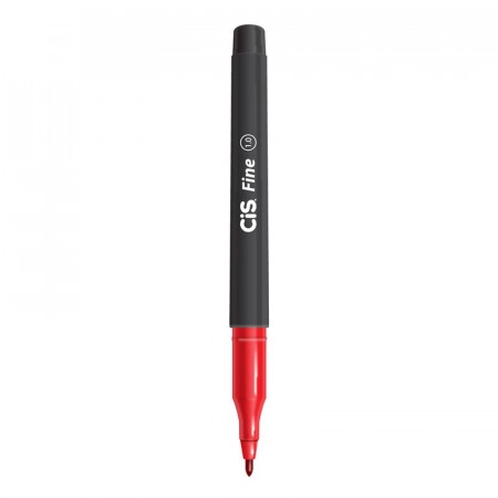 Caneta Hidrográfica CIS 1.0 mm Ponta Sintética Fine Vermelha