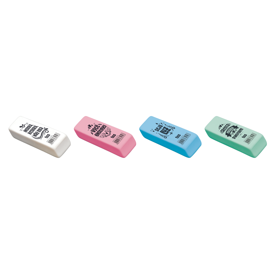 Borracha Escolar TRIS Soft Cores Sortidos Unidade
