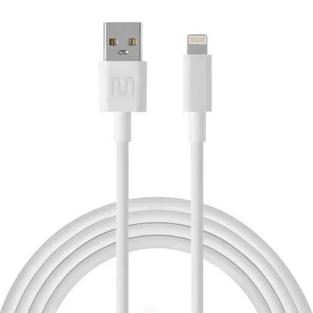 Cabo USB A Macho x Lightning 5A 1,2m iPhone iPad iPod Branco Multi WI444