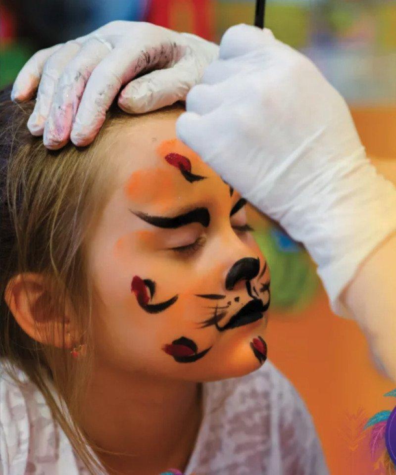 Tinta Pintura Facial Corporal Roll On 6ml Tinta da Alegria Brincadeira Carnaval Roxo