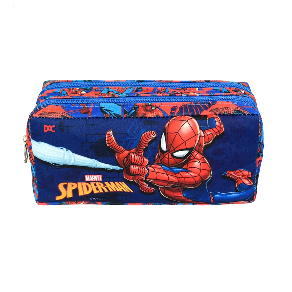 Estojo Escolar DAC Homem Aranha Duplo em Tecido