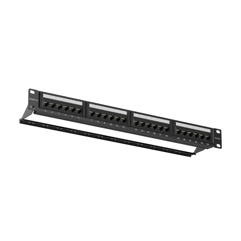 Patch Panel 24 Portas Impact Lan CAT5e PP524 Intelbras