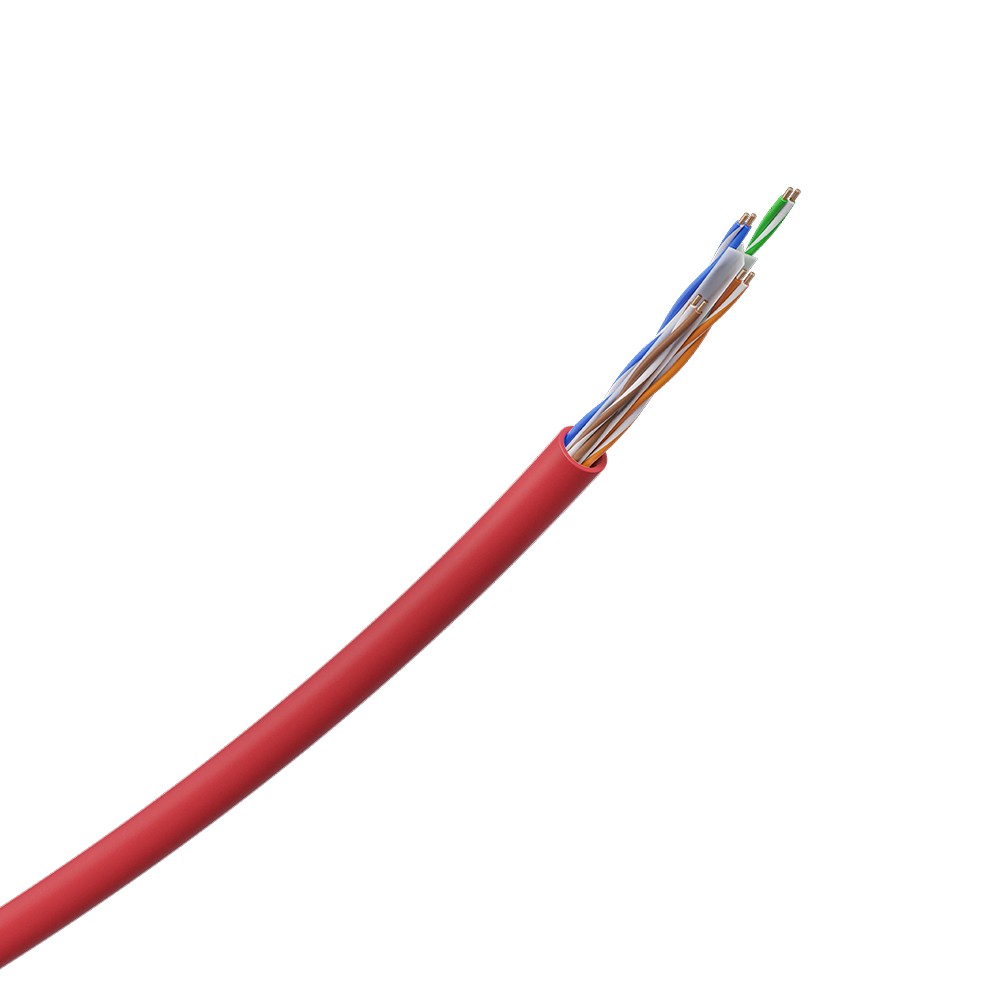 Cabo Lan UTP 4P Cat6 305m LSZH Vermelho IMPACT GIGA IG6LVE Intelbras